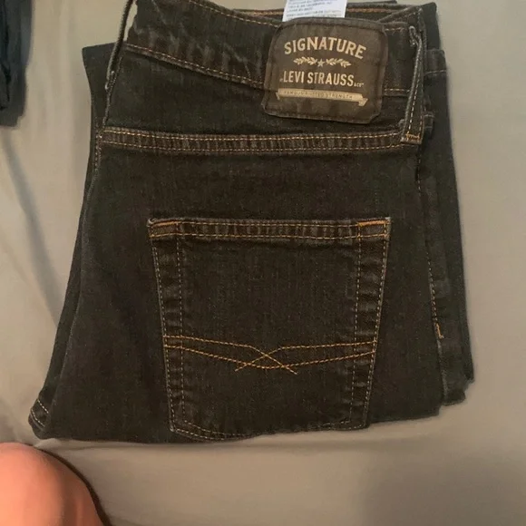 Levi's Men's Jeans - Black and Brown - Picture 2 of 4